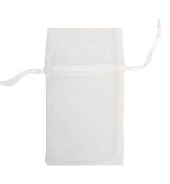 white organza drawstring bag 27246-bx